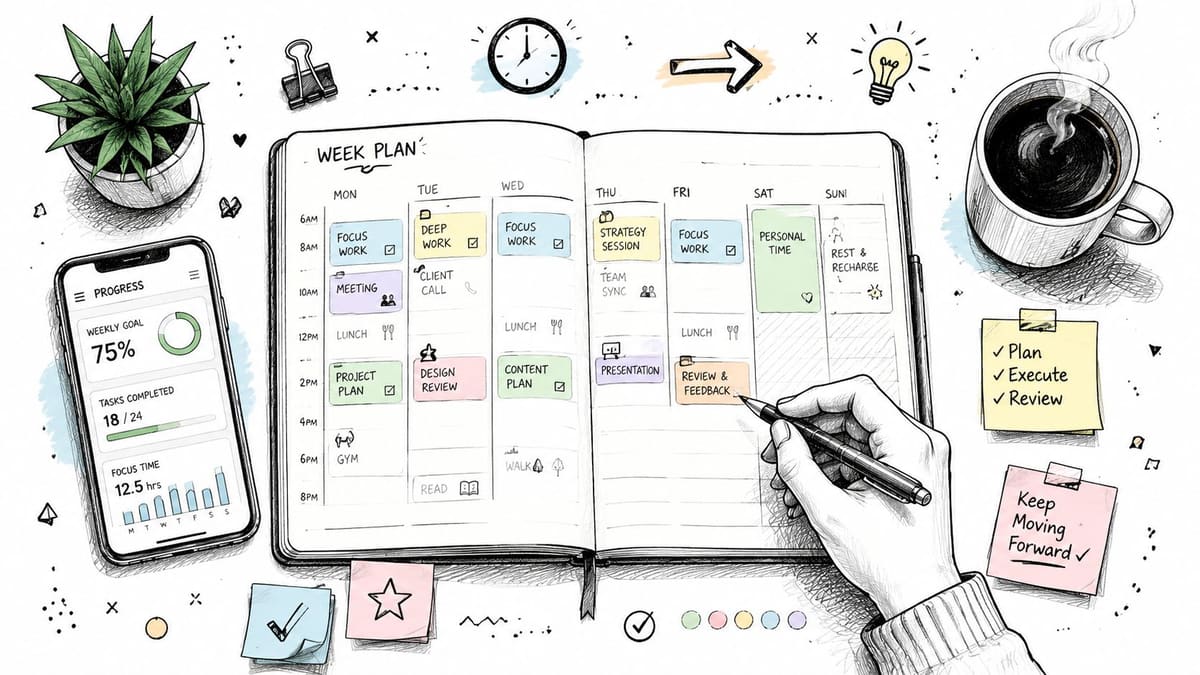 How to Plan Your Week to Actually Get Things Done