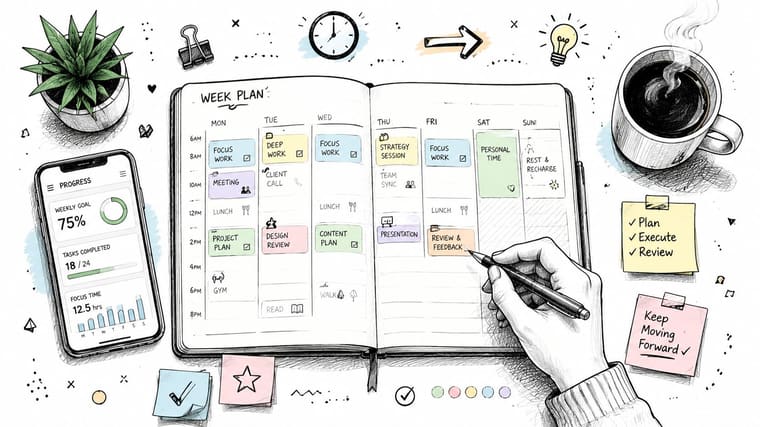 How to Plan Your Week to Actually Get Things Done