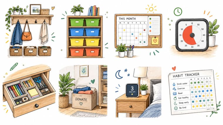 8 ADHD Home Organization Tips That Stick