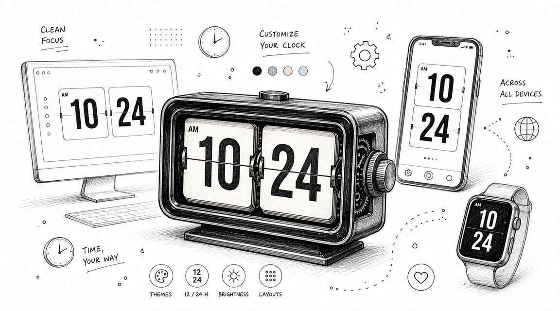 Flip Clock Screensaver: Classic Look for 2026