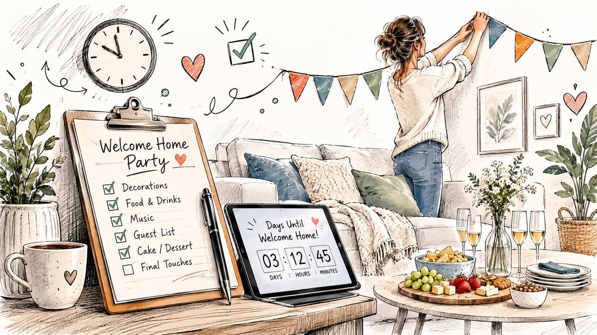 How to Plan a Welcome Home Party That Actually Feels Good
