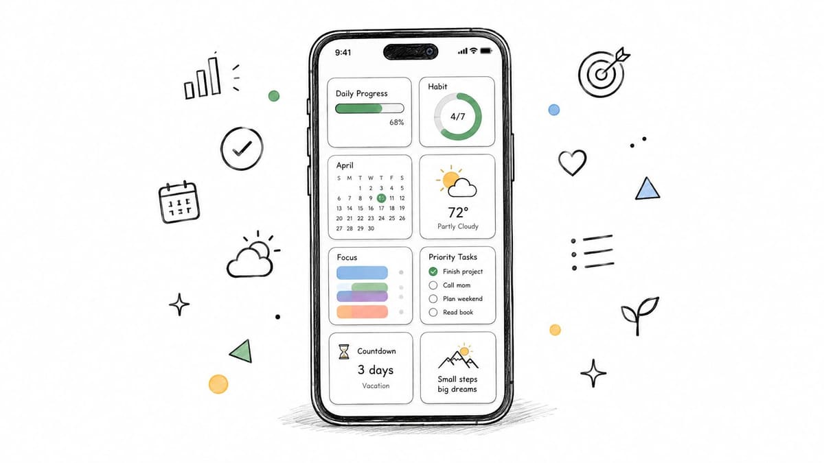 8 Home Screen Tips Widget Ideas for Better Progress