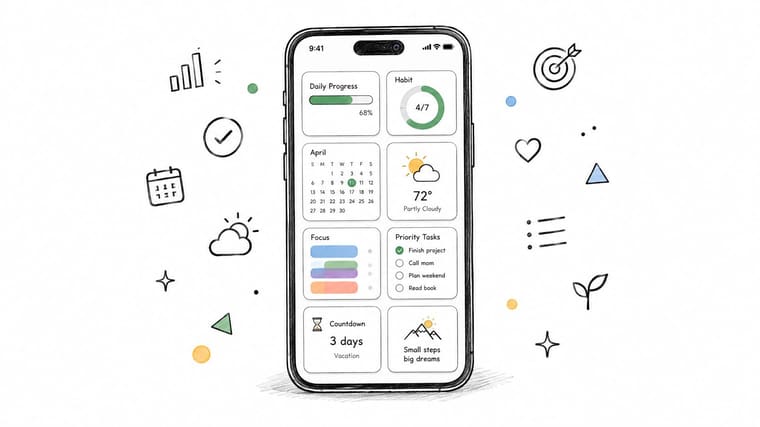 8 Home Screen Tips Widget Ideas for Better Progress