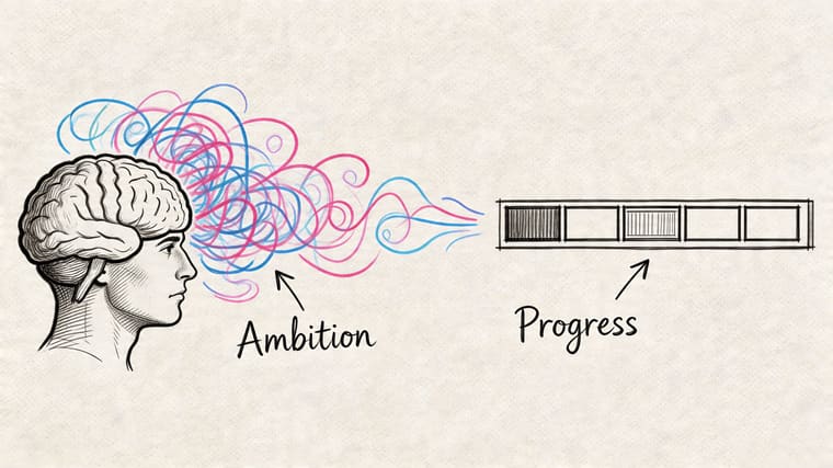 A conceptual illustration showing a human brain with abstract tangled lines flowing into a progress bar.