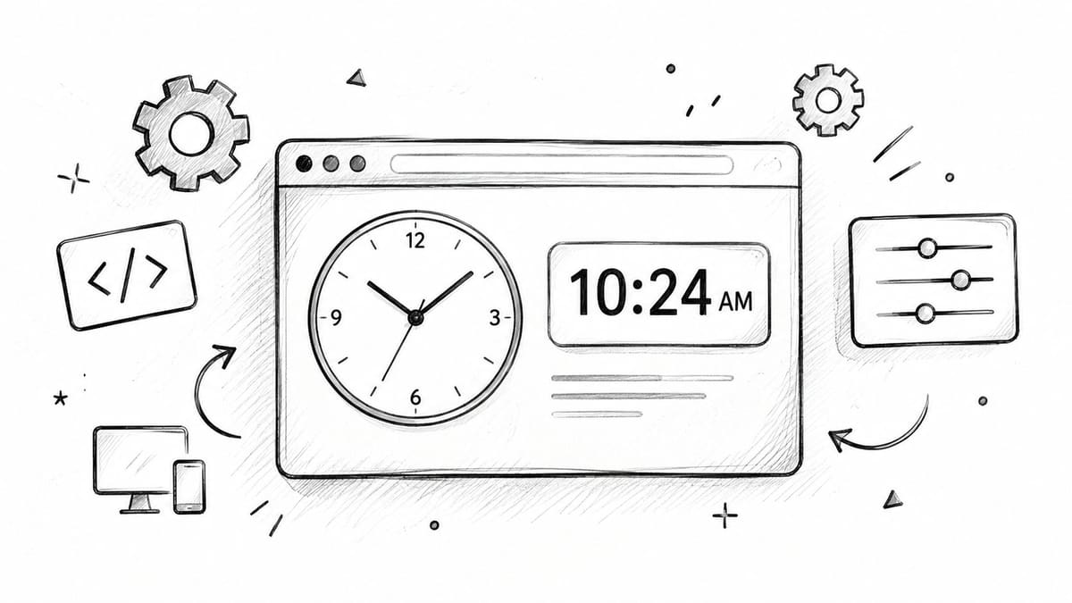 Clock Widget for Website How to Add and Customize It