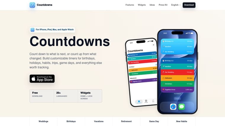 Countdowns by Shayes Apps