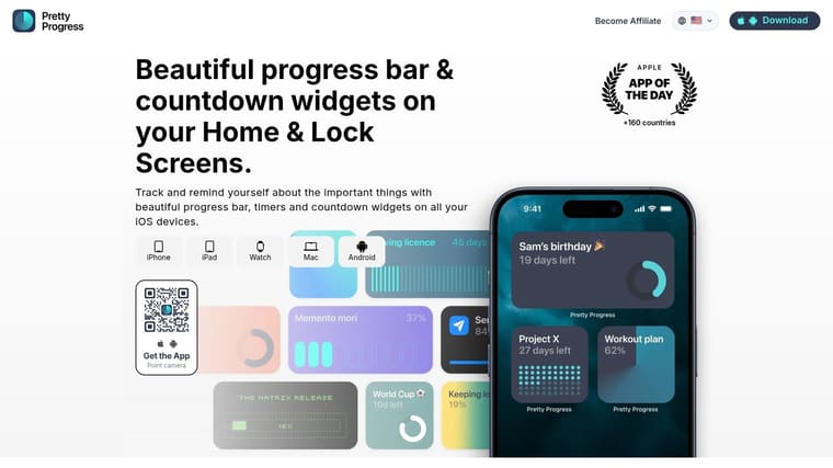 Screenshot from https://prettyprogress.app
