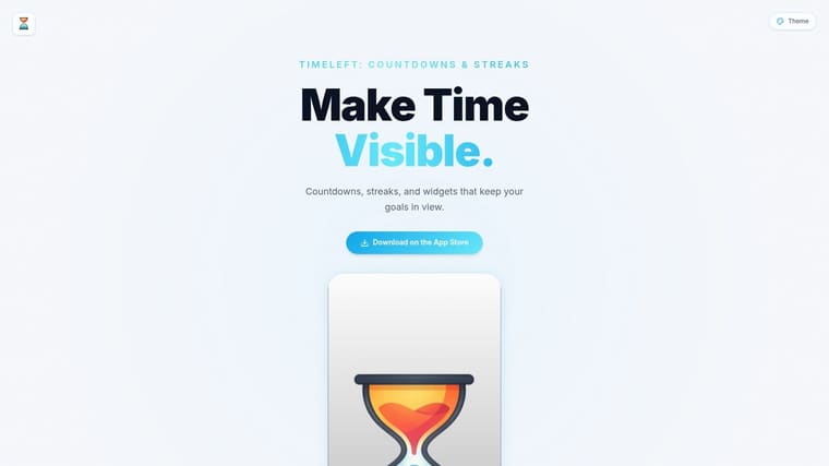 TimeLeft: Countdowns & Streaks