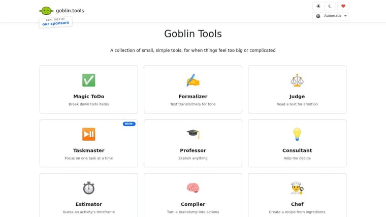 Goblin Tools