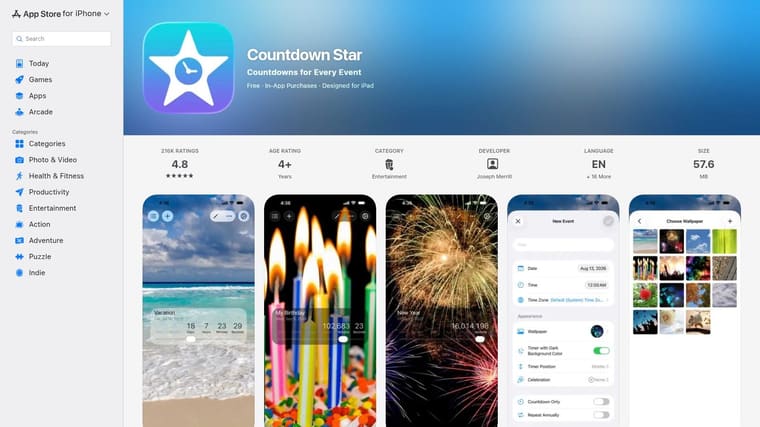 Countdown Star